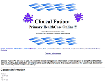 Tablet Screenshot of clinicalfusion.org